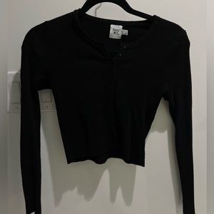 Princess Polly long sleeve ribbed with buttons